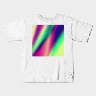 red blue green abstract texture background Kids T-Shirt